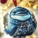 Bombka Delfinek 12x12cm