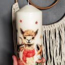 Świeca dekoracyjna 20 cm zwierzęta w swetrach