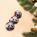 Bombki małe 3 szt. - Panda Filip 