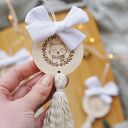 Zawieszki na choinkę chwosty - 4 szt. liski | Zestaw ozdób choinkowych