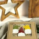 Zestaw kolorowych zawieszek ceramicznych - 3 skrzaty