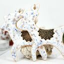 Ceramiczny renifer - ręcznie malowana zawieszka na choinkę