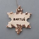 Gwiazdka z imieniem - zawieszka ceramiczna