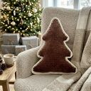 Poduszka choinka na szydełku - świąteczna dekoracja handmade