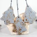 Ceramiczne choinki - zestaw 3 ozdób choinkowych