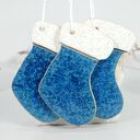 Ręcznie wykonane ceramiczne skarpety świąteczne - ozdoby choinkowe