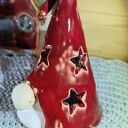 Bożonarodzeniowy krasnal ceramiczny - lampion 14 cm "Wolna Chwila"