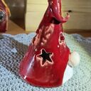 Bożonarodzeniowy krasnal ceramiczny - lampion 14 cm "Wolna Chwila"