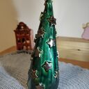 Choinka ceramiczna 25 cm - świąteczna ozdoba na prezent do domu i biura
