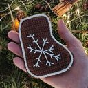 Zestaw szydełkowych pierniczków na choinkę - 6 zawieszek handmade