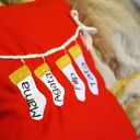 Personalizowana Poduszka Świąteczna z motywem skarpet