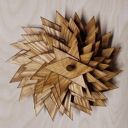 Choinka drewniana w kolorze olcha - ruchome gałązki, dekoracja świąteczna handmade