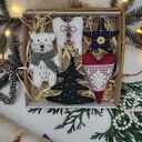 Zestaw ozdób choinkowych 5sz. Zawieszki na Boże Narodzenie