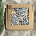 Zestaw zawieszek ceramicznych w stylu boho - 3 szt