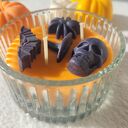 Boo! Pomarańczowa świeca sojowa na Halloween