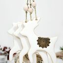 Duży ceramiczny renifer - ozdoba choinkowa