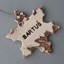 Gwiazdka z imieniem - zawieszka ceramiczna