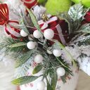 Duży stroik świąteczny LED z Grinchem w okrągłym flower boxie