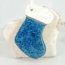 Ręcznie wykonane ceramiczne skarpety świąteczne - ozdoby choinkowe