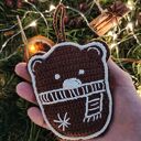 Zestaw szydełkowych pierniczków na choinkę - 6 zawieszek handmade