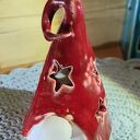 Bożonarodzeniowy krasnal ceramiczny - lampion 14 cm "Wolna Chwila"