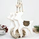 Duży ceramiczny renifer - ozdoba choinkowa