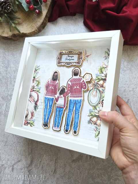 Ramka świąteczna - rodzina