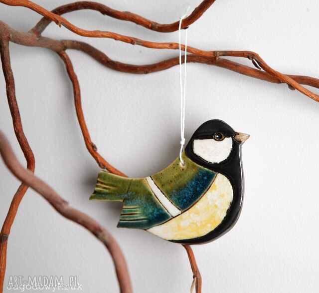 Sikorka ceramiczna szkliwiona