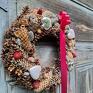 upominek święta domu bożenarodzenie na dekoracje świąteczne wianek na drzwi