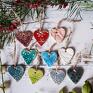 pomysły na święta prezenty serce kolorowe serduszka 10 szt dekoracje na choinkę