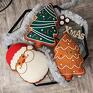 pomysły na prezenty na święta Poduszka świąteczna - dekoracje mikołaj pierniki