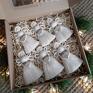 pomysł na upominek Komplet sznurkowych aniołków - ozdoby ze sznurka dekoracje świąteczne