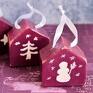 Mały Koziołek prezenty na święta domki - zestaw 6 bombki dekoracje świąteczne malowane