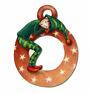 pomysł na prezent MAŁY Elf V - zawieszka na choinkę - dekoracja choinkowa drobny upominek