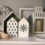 pomysł na prezent 2 domki zimowe - domek drewniane
