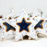 pomysł na upominek święta dekoracje 3 ceramiczne - niebo gwiazdki choinkowe