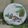 jeżyk dekoracje świąteczne bombka - jeż / drewniana