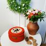 Babemi Love pomysł na prezent świąteczny motywm renirera kosz prezentowy z motywem renifera " dekoracje renifer czerwony koszyk na szydeł