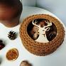 prezent na świętaKosz prezentowy świąteczny z motywem głowy jelenia " Deer gift Basket" dekoracje ozdoby