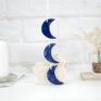 upominek święta księżyce zestaw zawiera 3 ręcznie robione i malowane ceramiczne ozdoby choinkowe