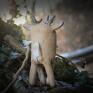 upominek świąteczny Ceramiczna figurka mały jelonek - leśne zwierzęta jeleń