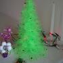 Samantha prezent święta Zielona choinka delikatna, błyszcząca - śliczna ozdoba dekoracje świąteczne