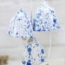 święta upominki Nakrapiane dzowniki choinkowe - szron - handmade dekoracje świąteczne ceramiczne dzwonki