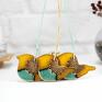 pomysł na upominki na święta ozdoby na choinkę ceramiczne choinkowe - świąteczne dekoracje ptaszki