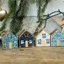 upominki świąteczne małe domki z drewna