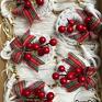 pomysł na upominek świąteczny Choinkowe / przywieszki - ozdoby święta zestaw ozdób na choinkę box prezentów komplet dom