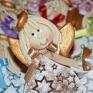 Magosza upominek na święta aniołki na szczęście gwiazdeczki… z masy solnej - prezenty dla gości prezent dekoracja ozdoba świąteczne solna rękodzieło