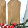 pomysł na upominek Domki skandynawskie - dębowe - średni - stół świąteczne boże narodzenie