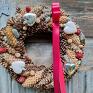 upominek Bożenarodzenie na drzwi - swięta dekoracje świąteczne wianek