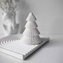 Nejmi Art Handmade pomysł na święta upominki no 1 small - white świąteczne dekoracja choinka biała